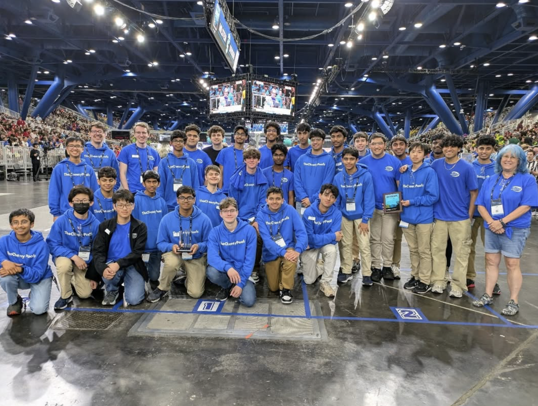 Working with my robotics team